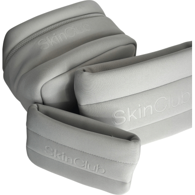 Grå makeup taske serie 3 dele.